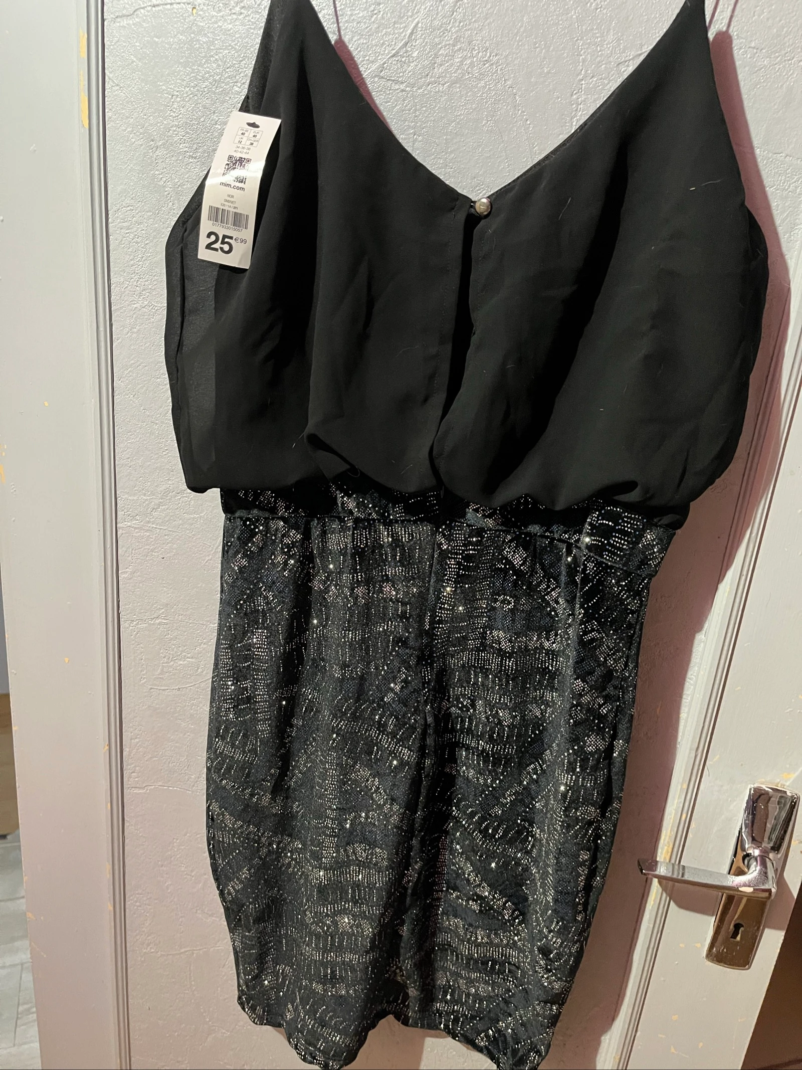 Vestido negro de fiesta Mim – Nuevo con etiqueta – Talla 38